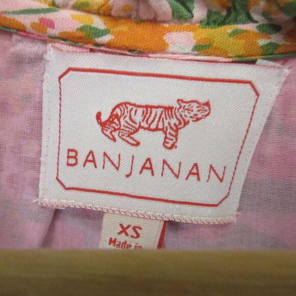 Banjanan Womens Chandra Mini Dress size XS Floral Tiered‎ Cottage Boho - Picture 2 of 10